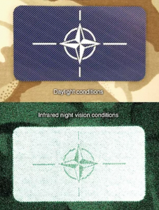 NATO full colour 89x50mm infrared badge -1