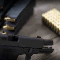 Tritium Sights on a pistol