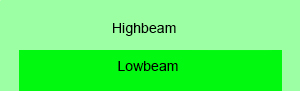 70 mm Bi-LED-headlight (infrared low and high beam) Low beam 940 nm - high beam 850 nm