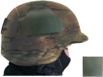 Thermal patch on a helmet