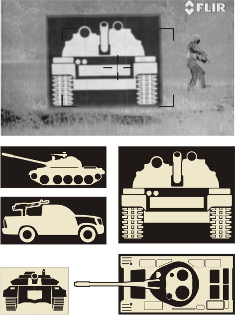 Thermal targets of armored vehicles