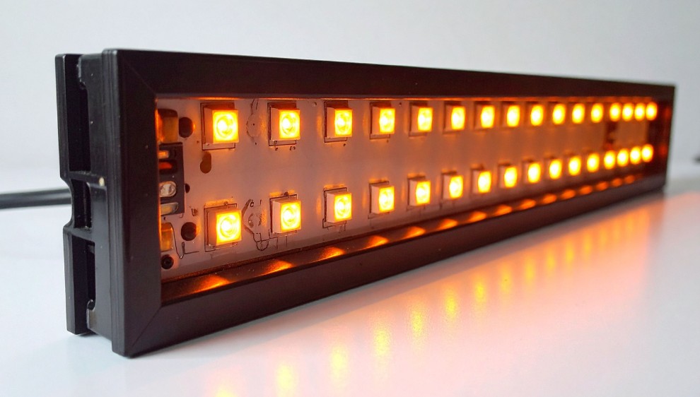 inside of a LED light shown.