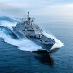 Marine ship with custom lighting