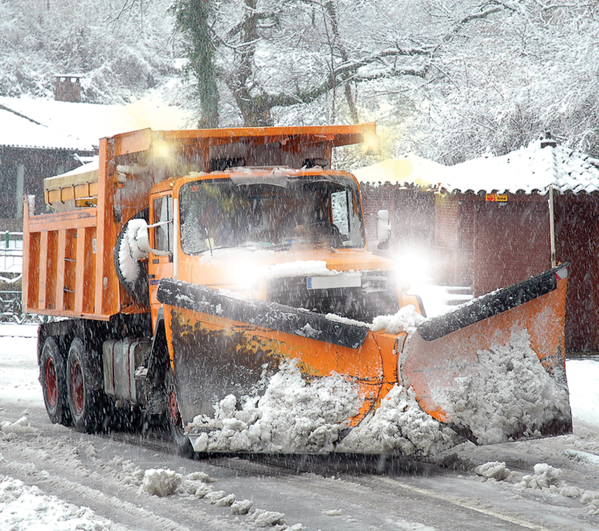 model 9800 on a snow plow