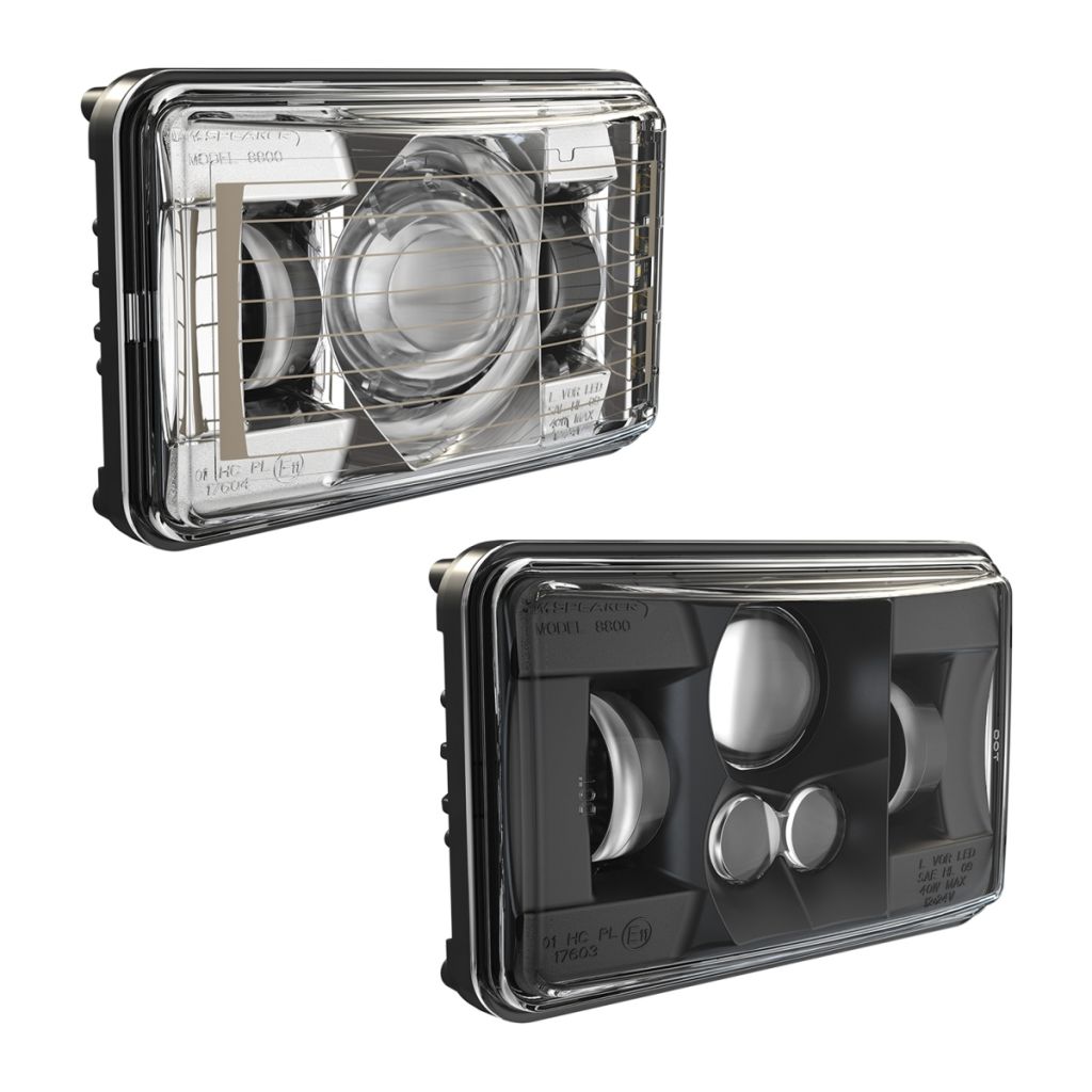 LED truck headlights frontside model 8800 heated and non heated