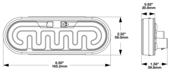model-274-dimensions Multipurpose Signal Lights model 274 Dimensions