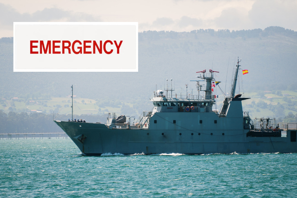 emergency-lighting-ships Navy ship with emergency sign