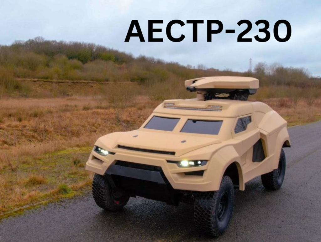 Armored vehicle with AECTP-230