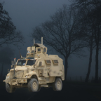 military vehicle using stanag-4381 blackout lights