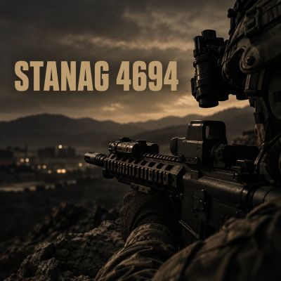 STANAG-4694 title page with compliant NATO rail