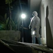 led scene light in active forensic scene