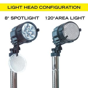 Portable LED Scene Light: Spot & Flood beam