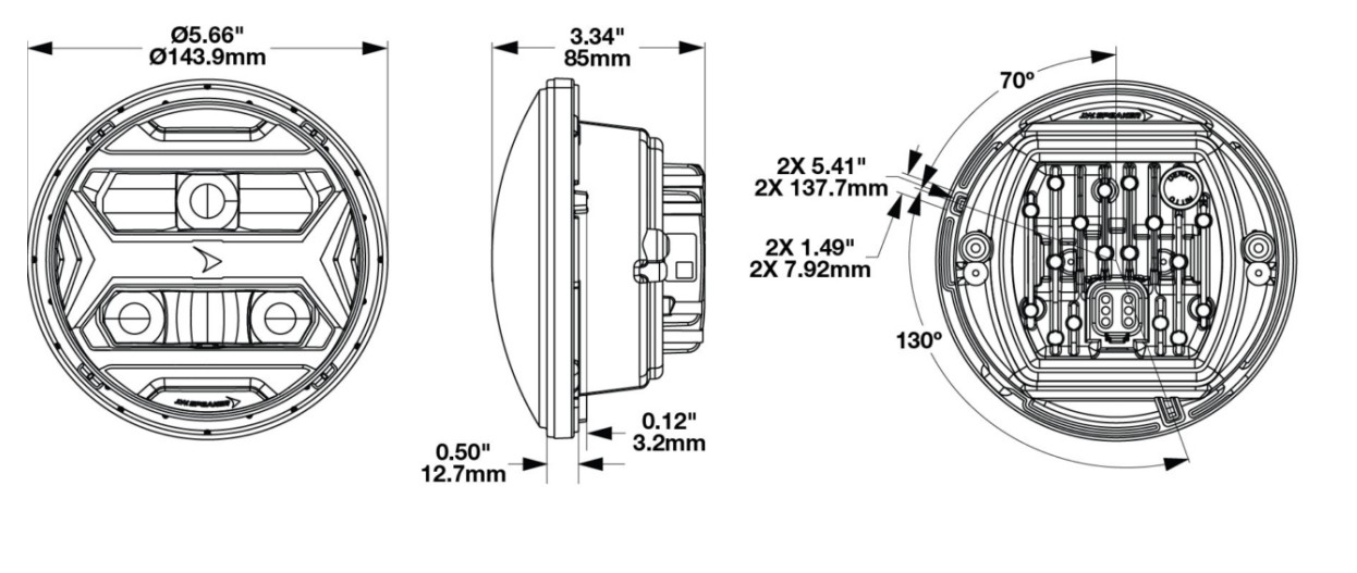 dimensions of the model 8600 evo x