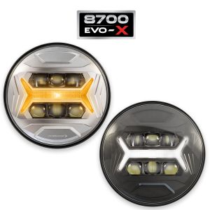 Model 8700 EVO-X – 7″ LED Headlights – 5-in-1 (opt. heated)
