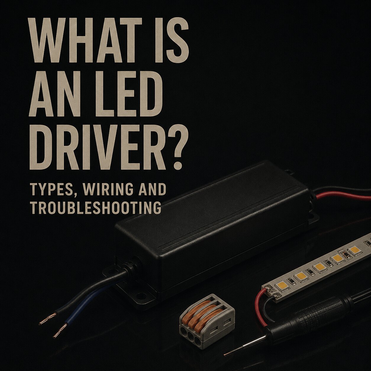 informative title image for what is an LED driver